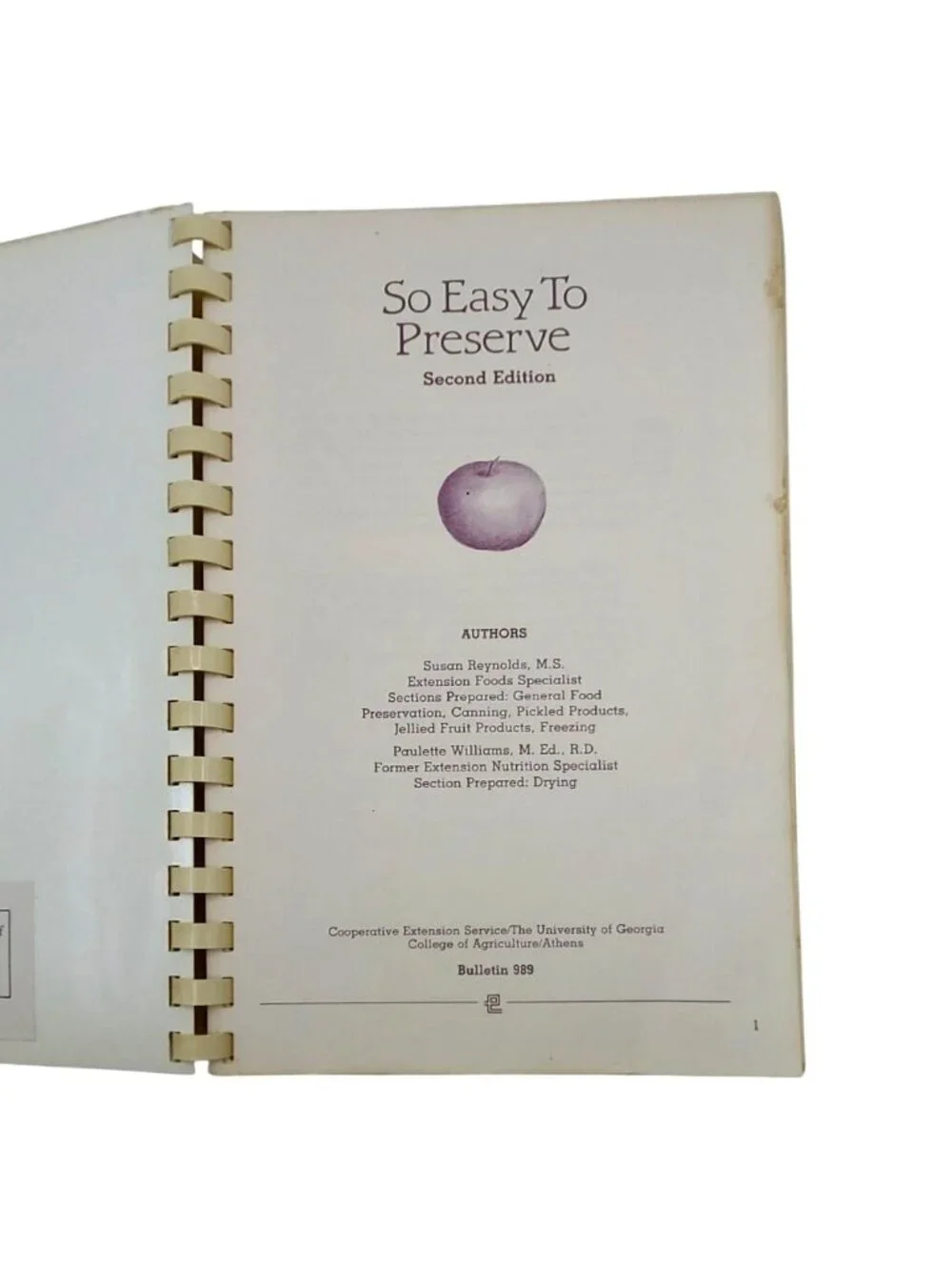 So Easy To Preserve 2nd Edition University Of Georgia Spiral Bound Book Canning